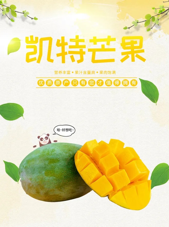 凯特芒果礼盒装 - 四川盘信农业